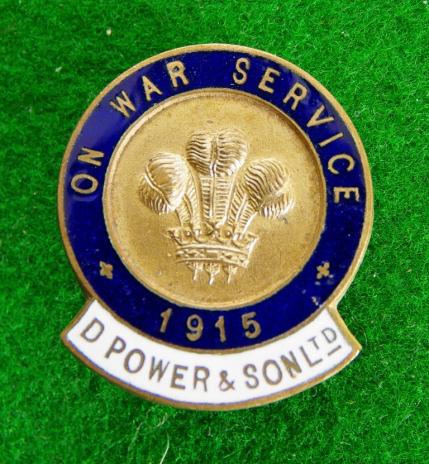 War Service Badge.