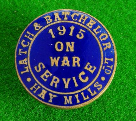 War Service Badge. 