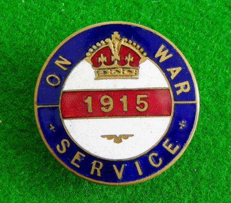 War Service Badge.