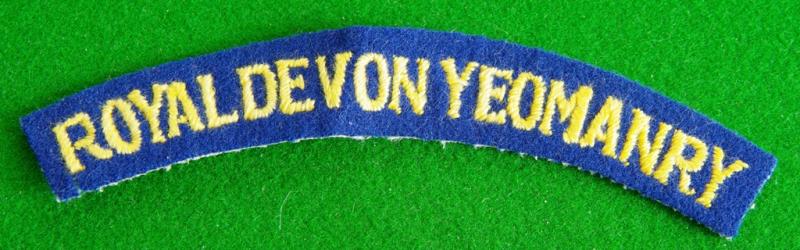 Royal Devon Yeomanry.