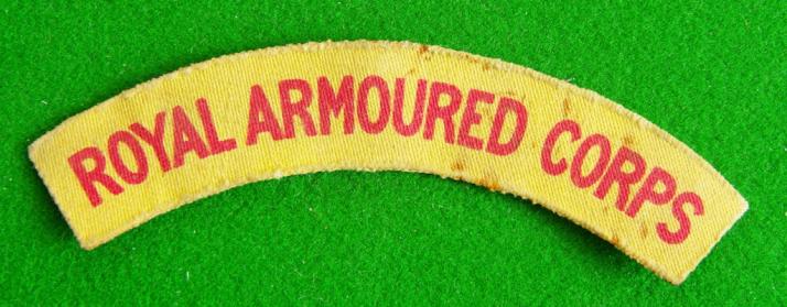 Royal Armoured Corps.