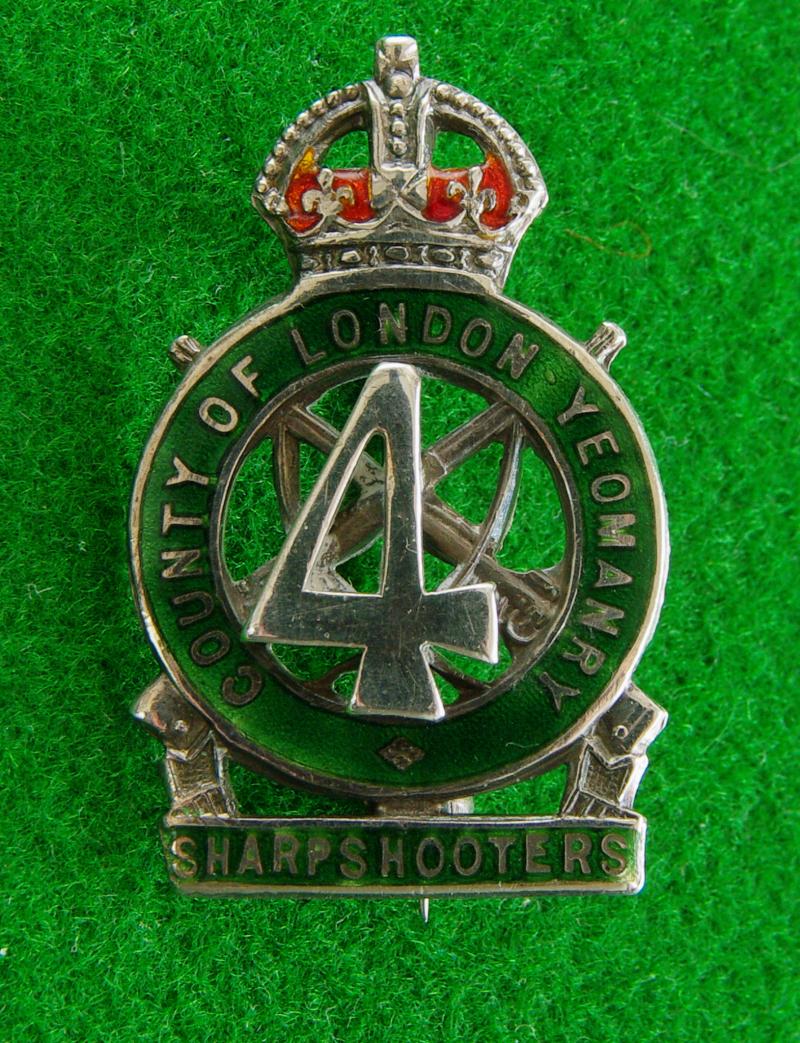 4th. County of London Yeomanry. { Sharpshooters }