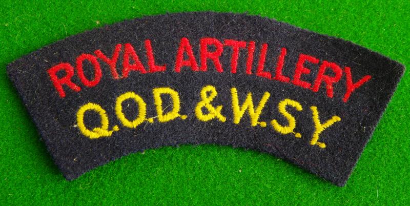 Royal Artillery.