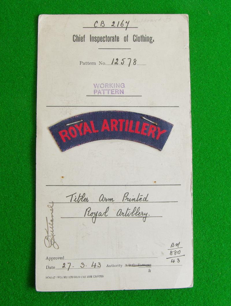 Royal Artillery.