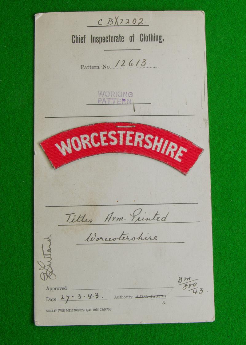 Worcestershire Regiment.