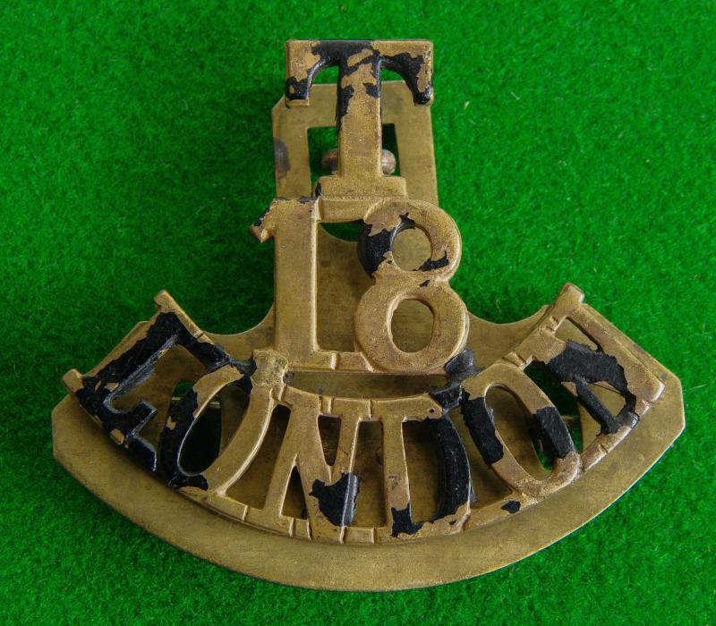 18th. County of London Battalion. { London Irish Rifles.