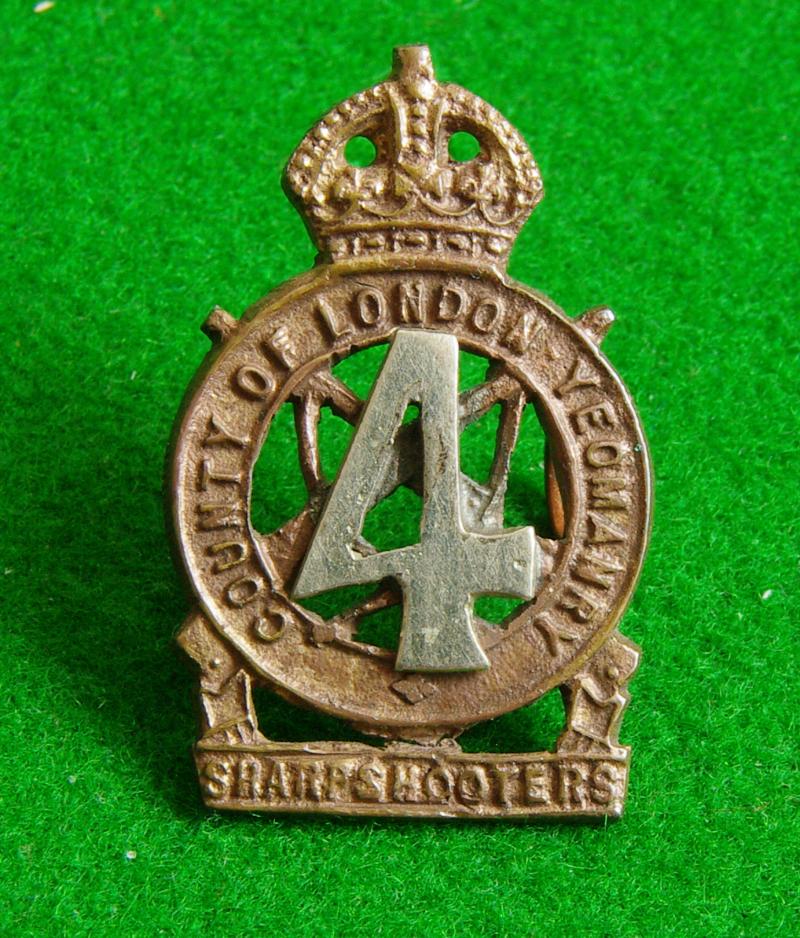 4th. County of London Yeomanry { Sharpshooters }