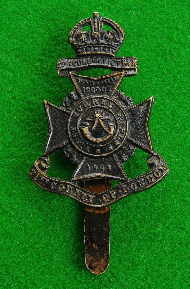 21st. County of London Battalion. { First Surrey Rifles}