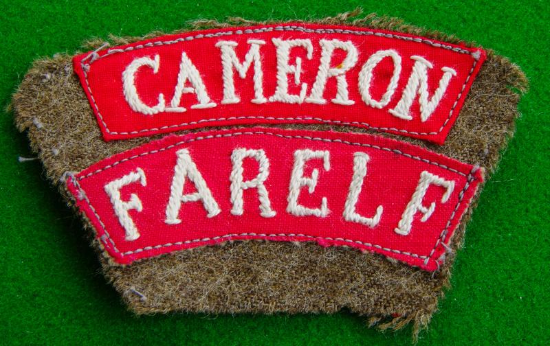 Queen's Own Cameron Highlanders-FARELF.