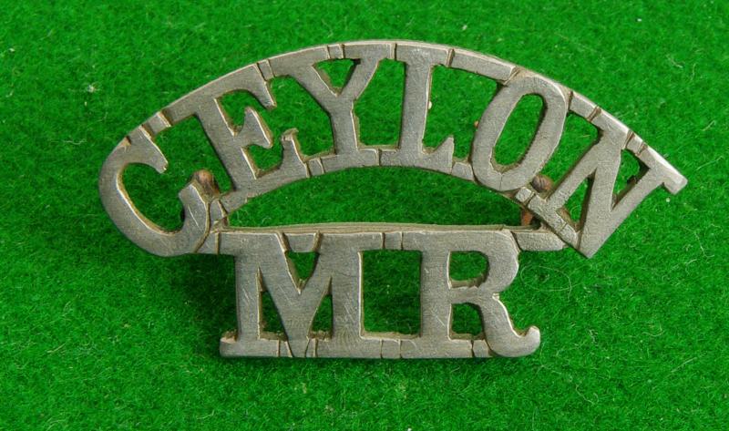 Ceylon Mounted Rifles.
