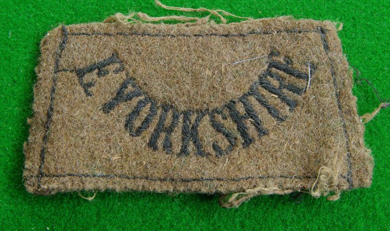 East Yorkshire Regiment.