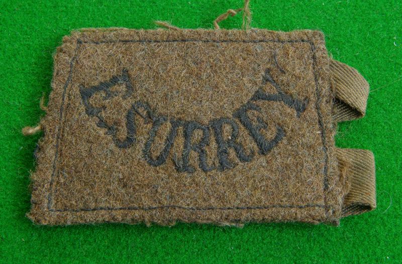 East Surrey Regiment.