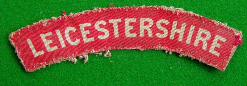 Leicestershire Regiment.