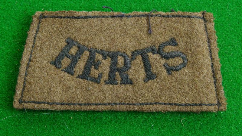 Hertfordshire Regiment.