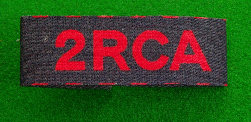 Royal Canadian Artillery.