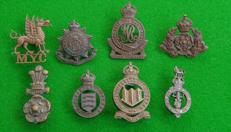 Yeomanry Collar Badges.