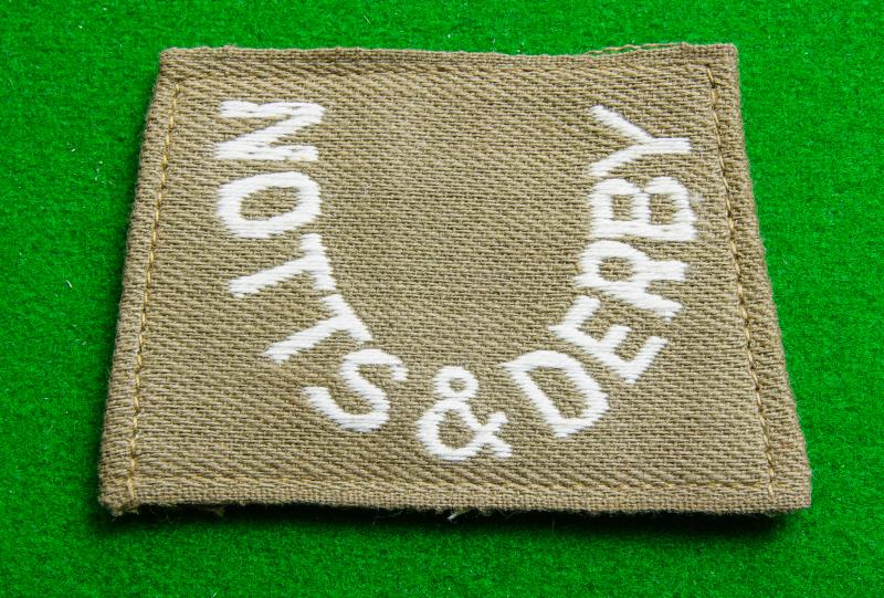 Nottinghamshire & Derbyshire Regiment.{Sherwood Foresters}