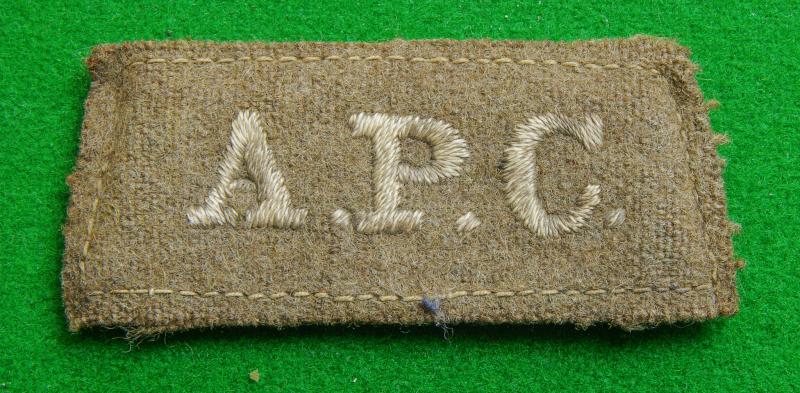 Army Pay Corps.