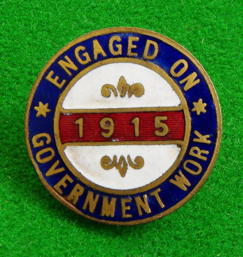 War Service Badge.